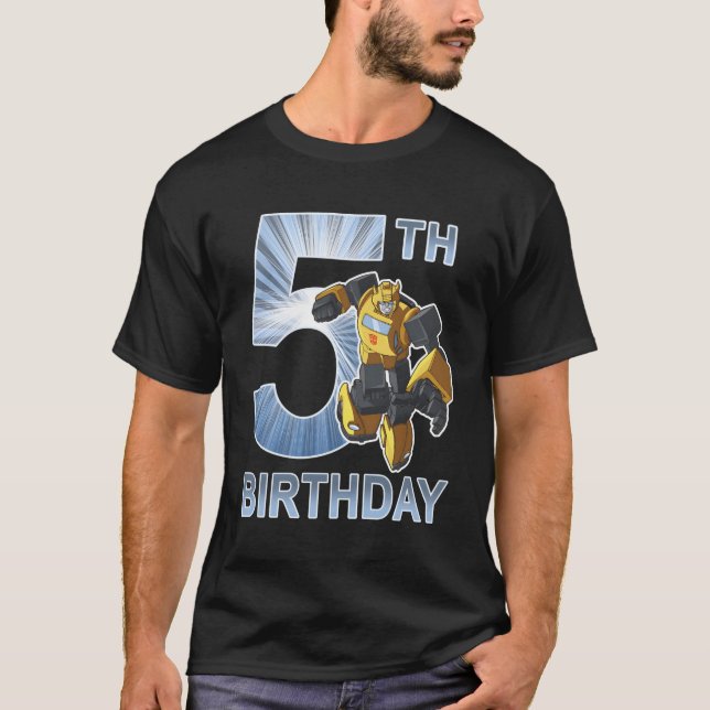 Transformers Bumblebee 5th Birthday T-Shirt (Vorderseite)