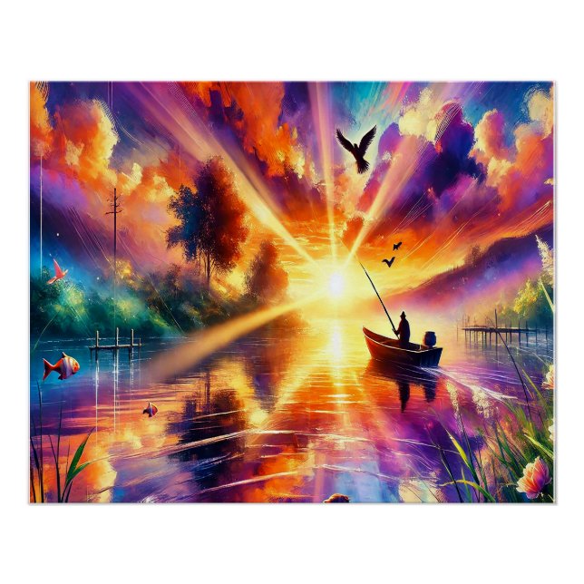 🌅 Transformieren Sie Ihr Gerät mit Sonnenuntergan Poster (Vorderseite)