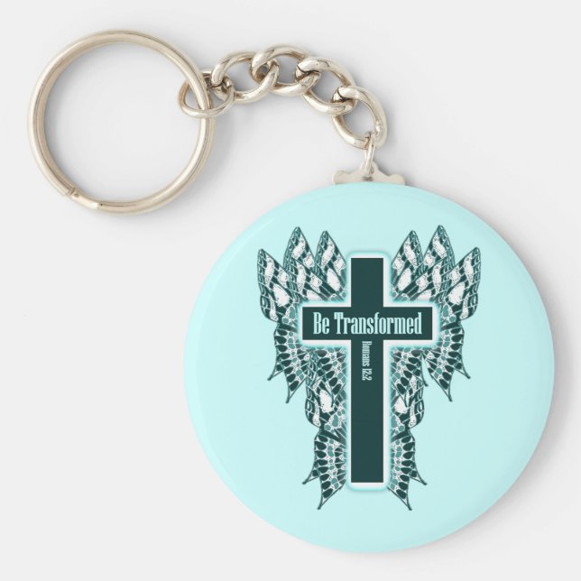 Transformiert werden - Römer 12:2 Schlüsselanhänger (Vorne)