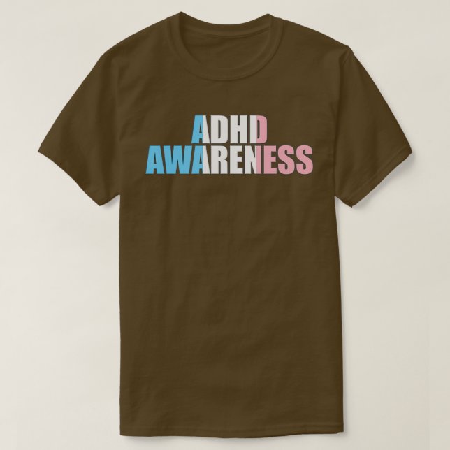 Transgender-ADHS-Bewusstsein T-Shirt (Design vorne)