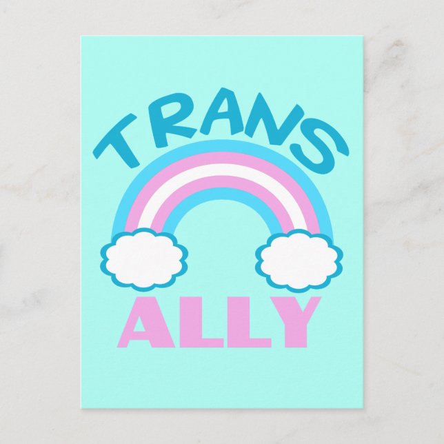 Transgender Ally Postkarte (Vorderseite)