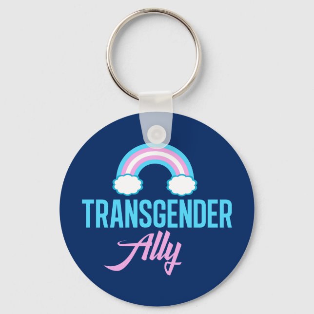 Transgender Ally Schlüsselanhänger (Vorderseite)