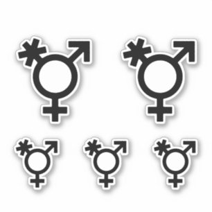Transgender Alternative Gender Symbol Aufkleber