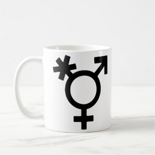 Transgender Alternative Gender-Symbol Kaffeetasse