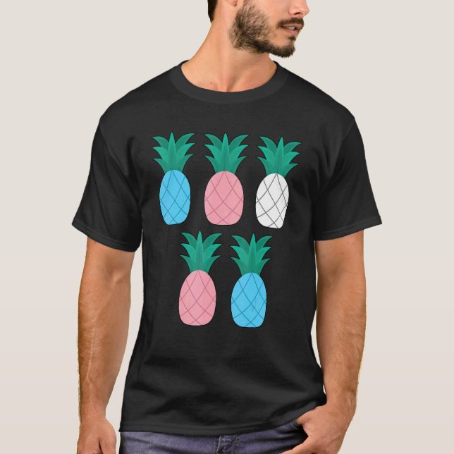 Transgender-Ananas Transgender T-Shirt (Vorderseite)