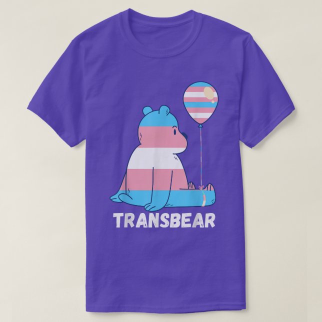 Transgender Ballon Bear Trans Pricing LGBTQ T-Shirt (Design vorne)