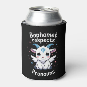 Transgender Baphomet respektiert Pronomen Trans Pr Dosenkühler