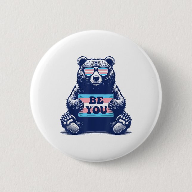 Transgender Be Sie Trans Pride M2f F2m Button (Vorderseite)