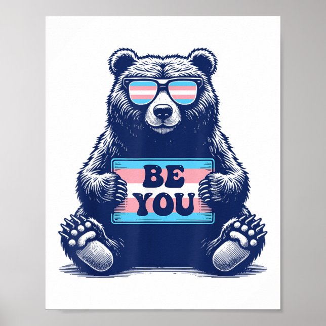 Transgender Be Sie Trans Pride M2f F2m Poster (Vorne)