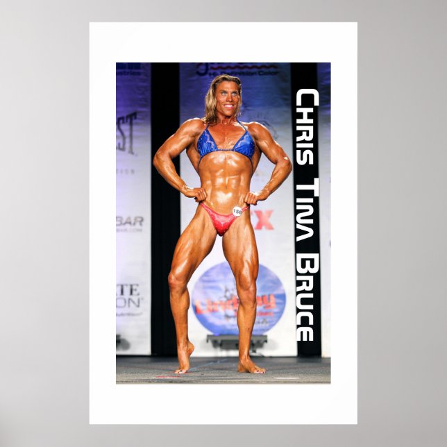 Transgender Bodybuilder Chris Tina Bruce Poster (Vorne)