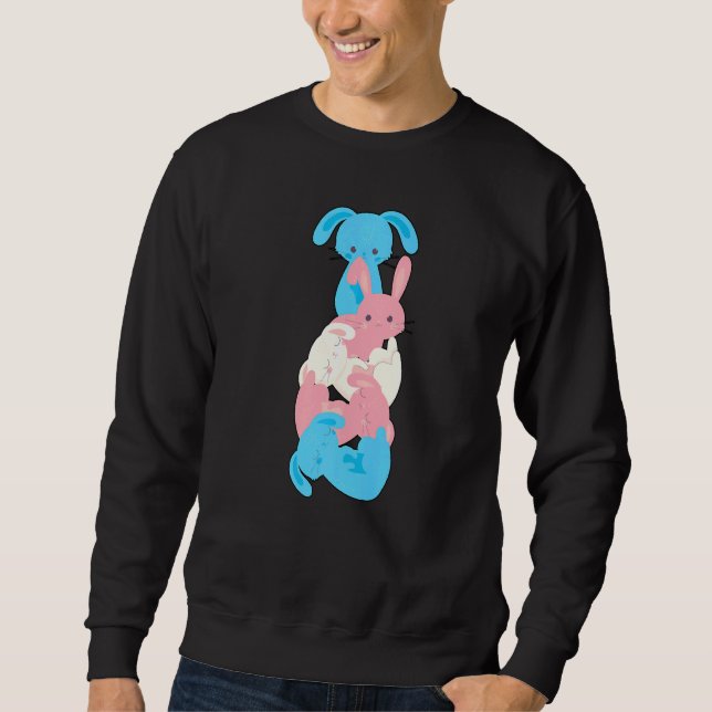 Transgender Bunny Transgender Sweatshirt (Vorderseite)