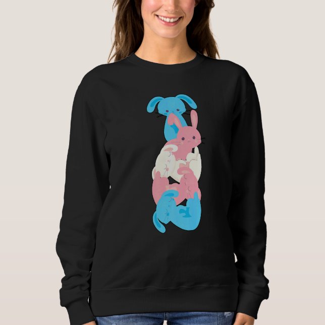 Transgender Bunny Transgender Sweatshirt (Vorderseite)