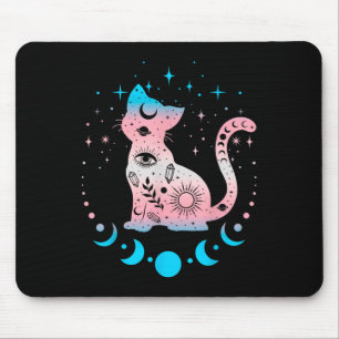 Transgender Cat Astrologie Celestial Lgbt Pride Tr Mousepad