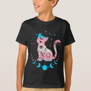 Transgender Cat Astrologie Celestial Lgbt Pride Tr T-Shirt