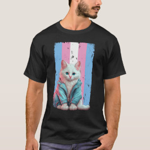 Transgender Cat Trans Flag LGBT Pride Transsexual T-Shirt