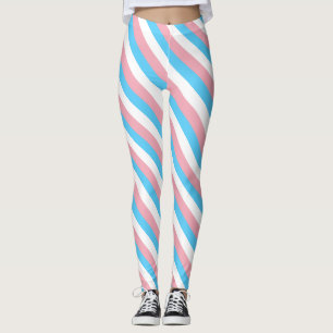 Transgender colors diagonal lines  leggings