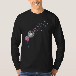 Transgender Dandelion Trans Pride Rosa Blau T-Shirt