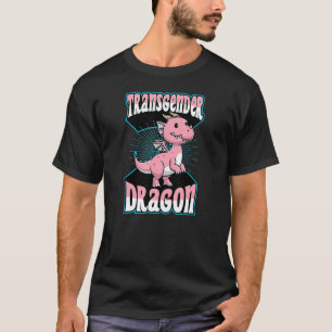 Transgender Dragon Lgbtq Mythical Transgender Prid T-Shirt