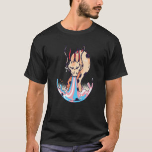 Transgender Dragonfire Flamme Trans Pride Transsex T-Shirt