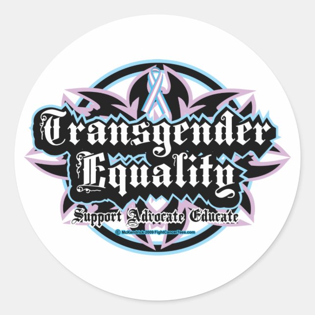 Transgender-Equality-Test Runder Aufkleber (Vorderseite)