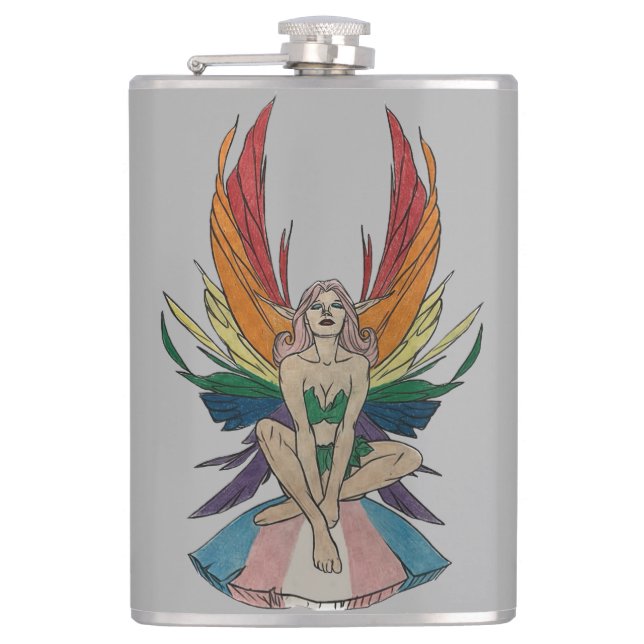 Transgender Faerie  Flachmann (Vorderseite)