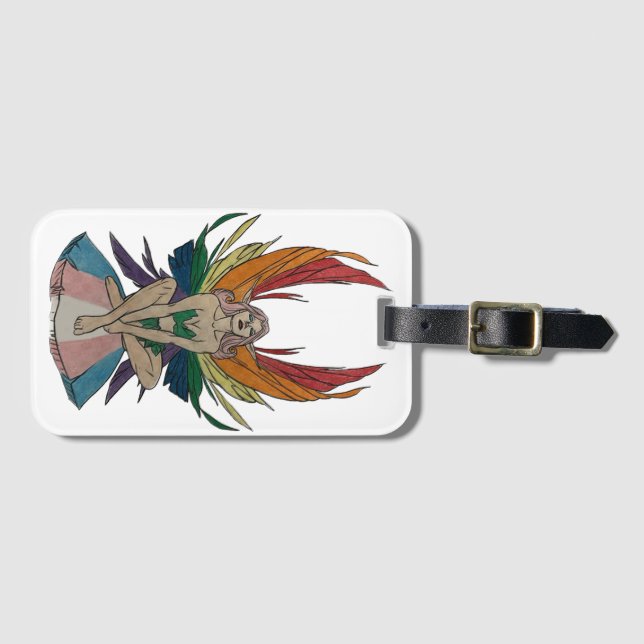 Transgender Faerie Gepäckanhänger (Vorderseite (Horizontal))