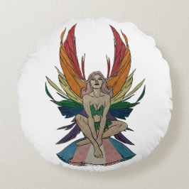 Transgender Faerie Rundes Kissen