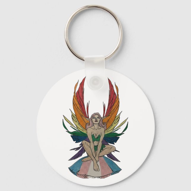 Transgender Faerie Schlüsselanhänger (Vorderseite)