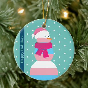 Transgender Fahne Weihnachtsgeschenk Schneemann Or Keramik Ornament