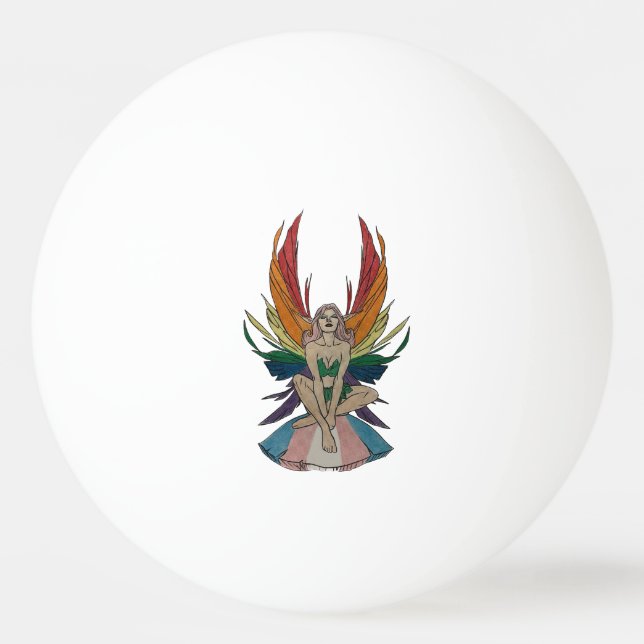 Transgender Fee Tischtennisball (Vorderseite)