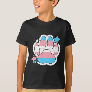 Transgender Fellige Pfote Lgbtq Monat Schwulenrech T-Shirt