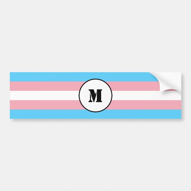 Transgender-Flag-Autoaufkleber Autoaufkleber (Vorne)