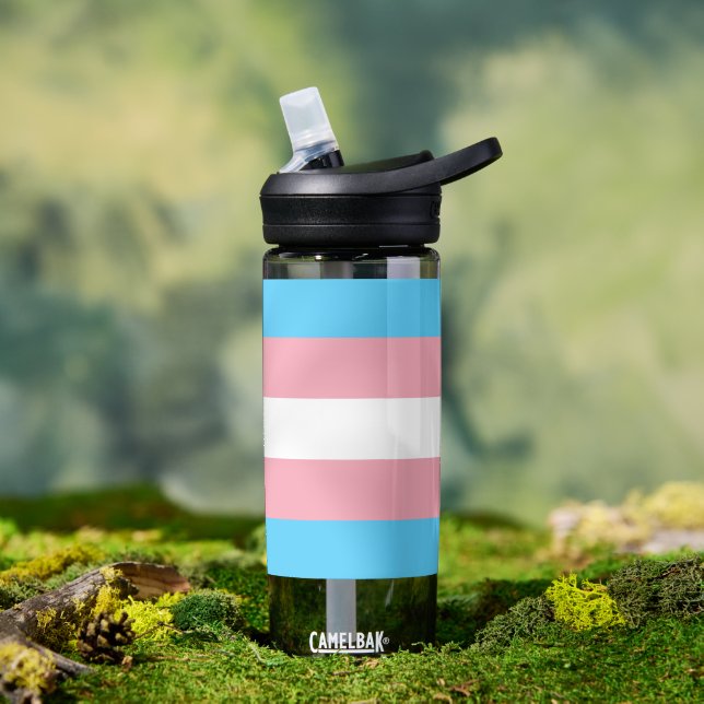 Transgender-Flag, Community, Stolz/Geschlechterfla Trinkflasche (Außenbereich)