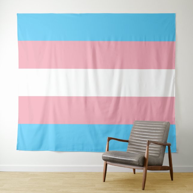 Transgender-Flag Extra groß Wandteppich (Beispiel (Horizontal))