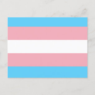 Transgender Flag Feiertagspostkarte