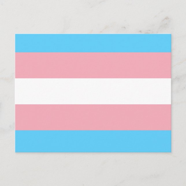 Transgender Flag Feiertagspostkarte (Vorderseite)