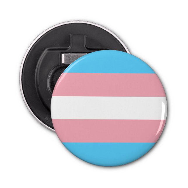 Transgender-Flag Flaschenöffner (Vorderseite)