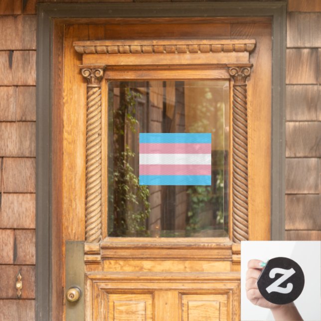 Transgender-Flag, Geschlecht, LGBT und Stolz Fensteraufkleber (Haustür)