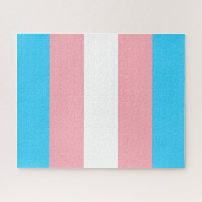 Transgender-Flag LGBTQIA+-Flag Puzzle (Horizontal)