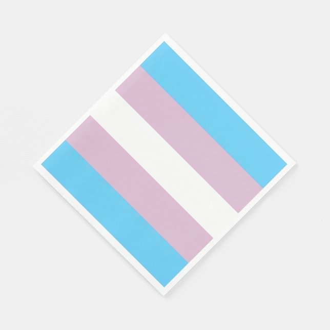 Transgender Flag Paper Napkins (50 k) Serviette (Ecke)