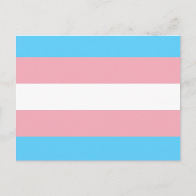Transgender Flag Postkarte (Vorderseite)
