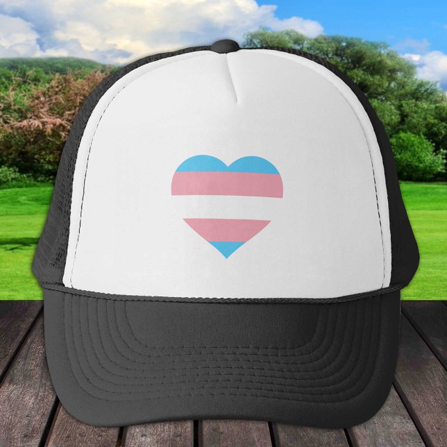 Transgender Flag & Pride Community Hats Mode Truckerkappe (Von Creator hochgeladen)
