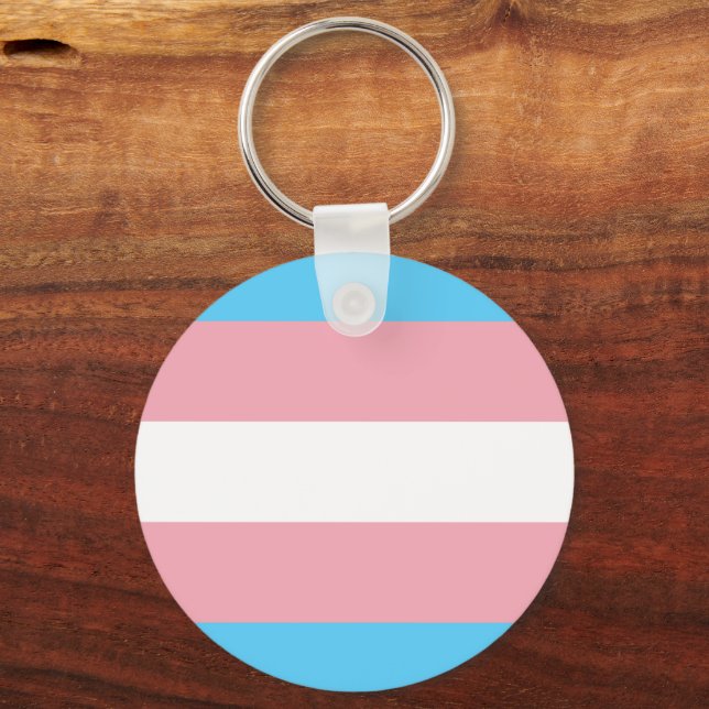 Transgender Flag & Prix Community / Geschlecht Schlüsselanhänger (Vorderseite)