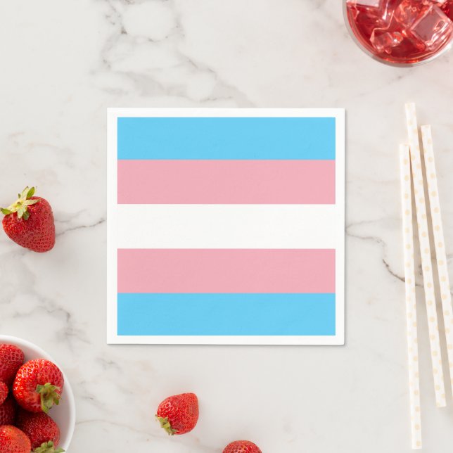 Transgender Flag & Prix Community / Geschlecht Serviette (Beispiel)