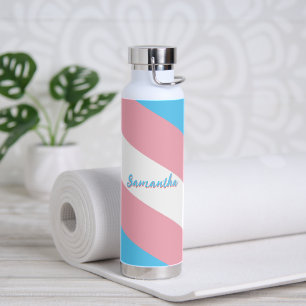 Transgender-Flag & Prix-Individuelle Name/Geschlec Trinkflasche