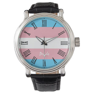 Transgender-Flag & Prix-Uhr Armbanduhr