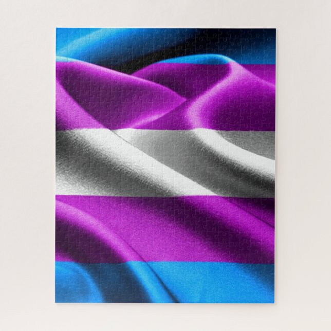 Transgender-Flag Puzzle (Vertikal)