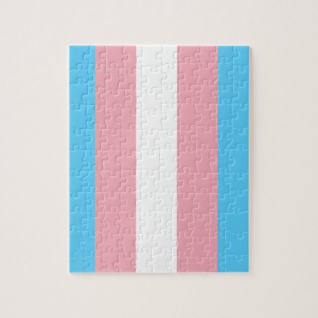 Transgender-Flag Puzzle (Vertikal)