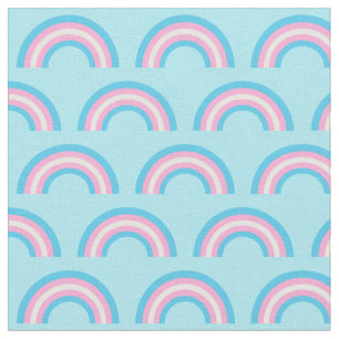 Transgender Flag Rainbows Niedlich Blue Pink White Stoff