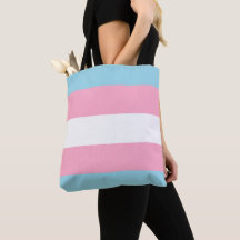 "Transgender Flag" Tote Bag